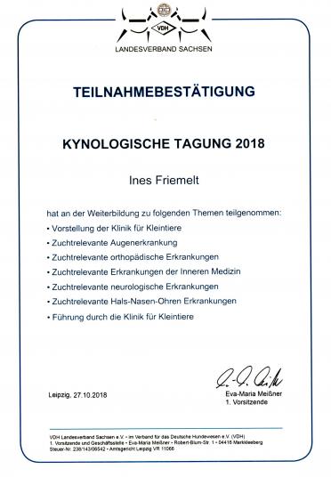 Kynologische Tagung an der Uni Leipzig 2018